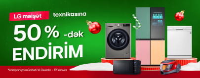 LG Məişət avadanlıqlarına endirim kampaniyası