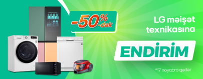 LG Məişət avadanlıqlarına endirim kampaniyası