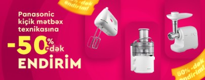 Panasonic məhsullarına endirim kampaniyası