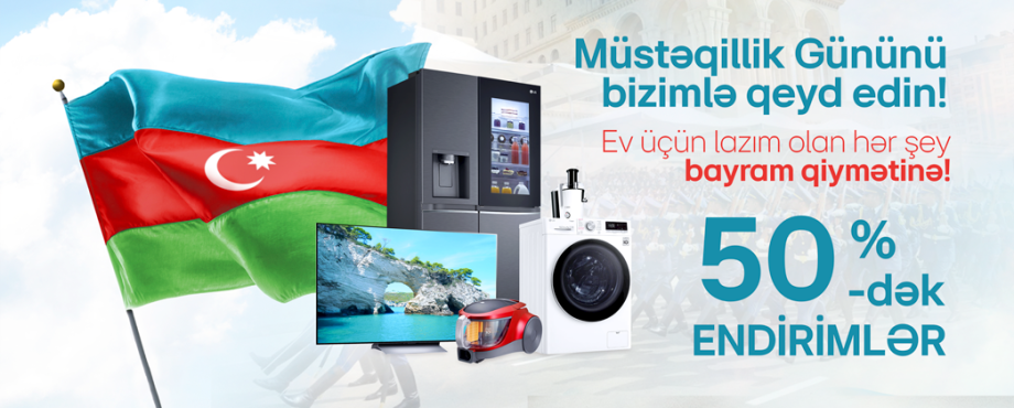 Müstəqillik gününə özəl endirimlər