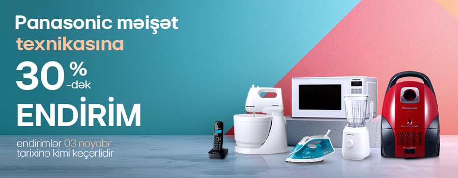 Panasonic məhsullarına endirim kampaniyası