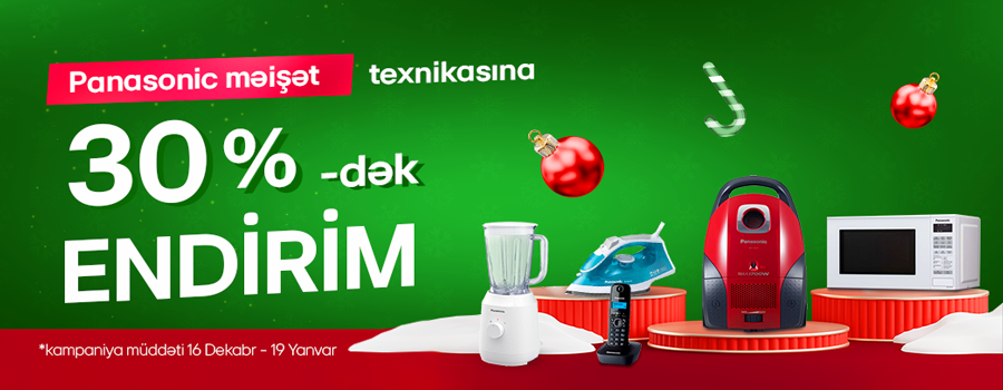 Panasonic məhsullarına endirim kampaniyası
