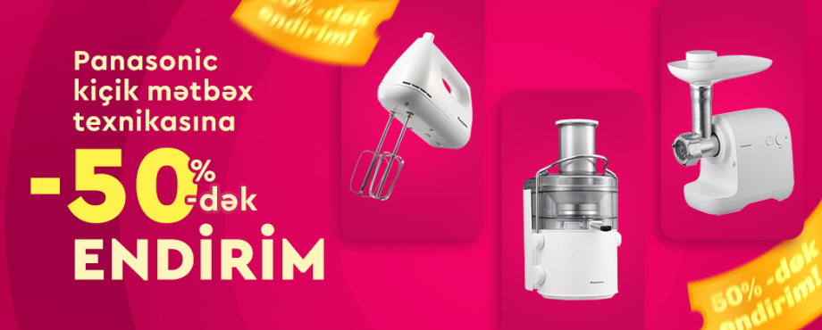 Panasonic məhsullarına endirim kampaniyası