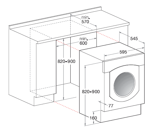 Hotpoint-Ariston CAWD 129 (EU) Ankastr tipli paltaryuyan/qurudan maşın